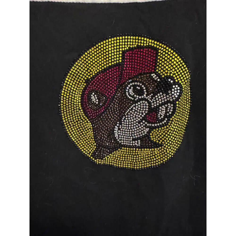 Buc-ee's Bedazzled Logo Tank Top Women's Size Medium Two-Tone Y2K Style - Picture 4 of 4